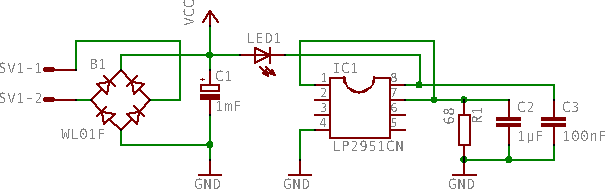 [Schematic Diagram of a 3.5..30-volt DC LED Tail Light]